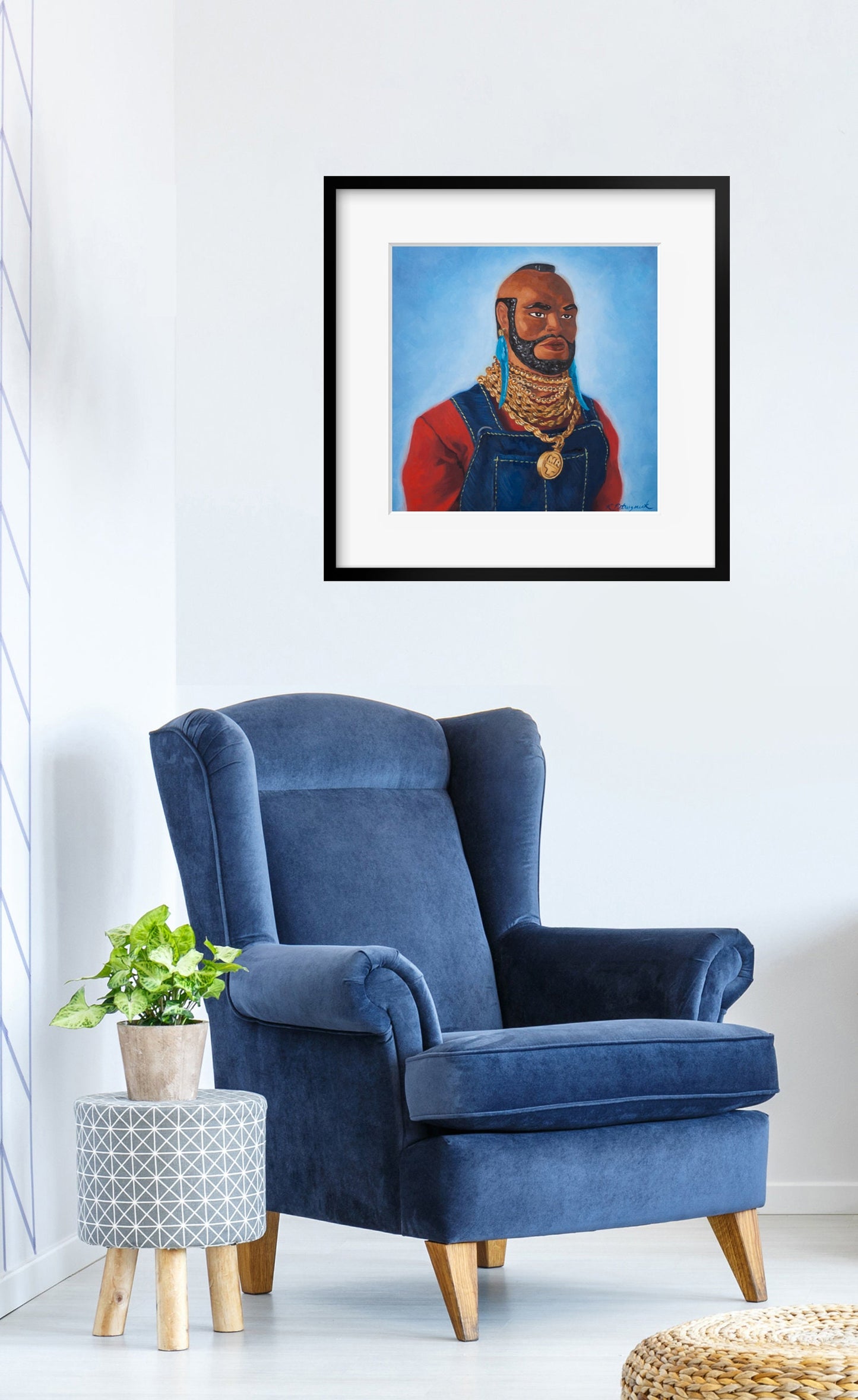 Mr T Action Figure Doll - Art Print