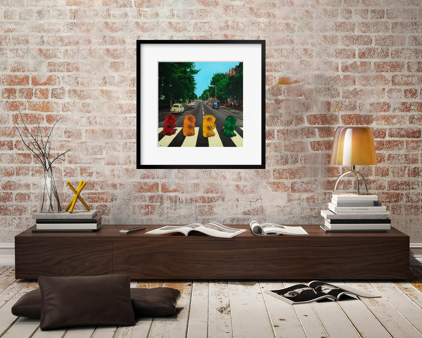 Abbey Road Gummy Bear - Art Print