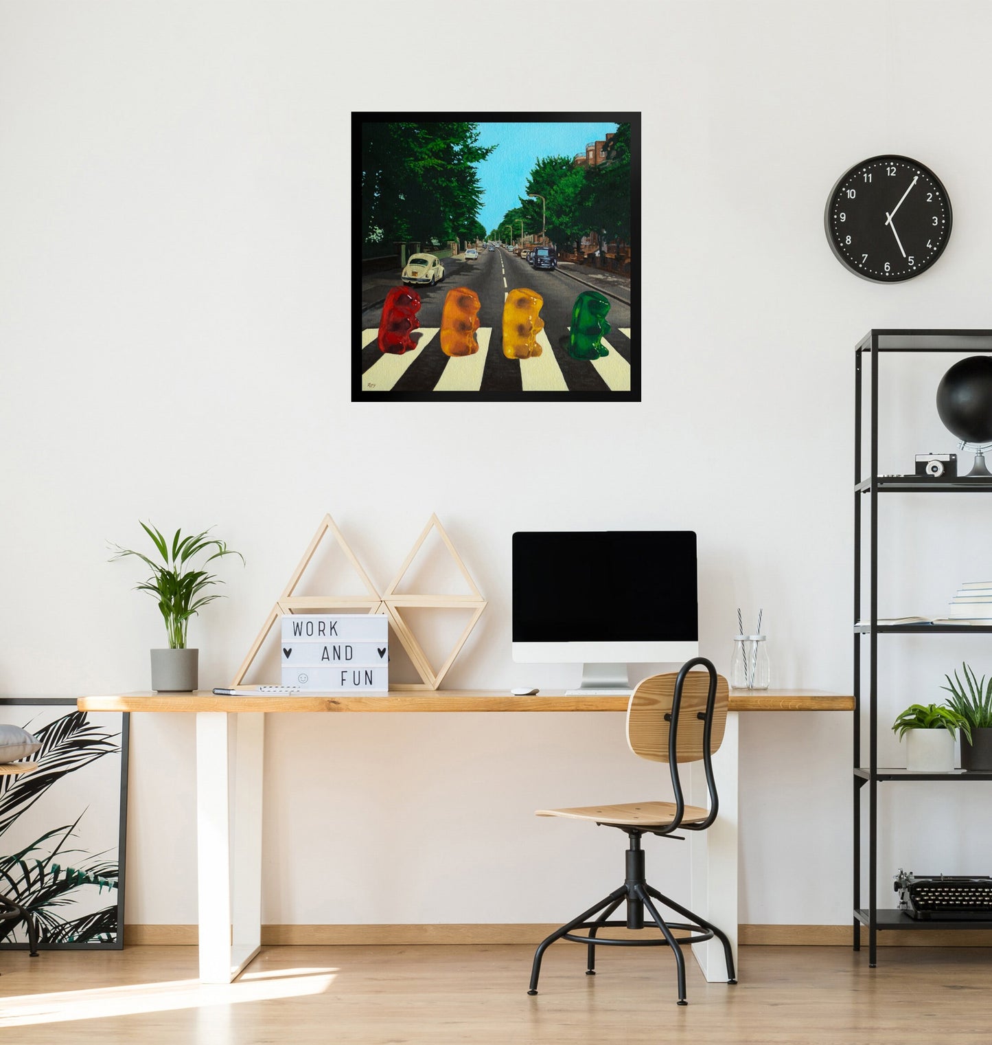 Abbey Road Gummy Bear - Framed Art Print