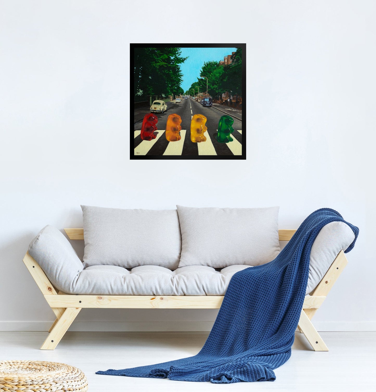 Abbey Road Gummy Bear - Framed Art Print