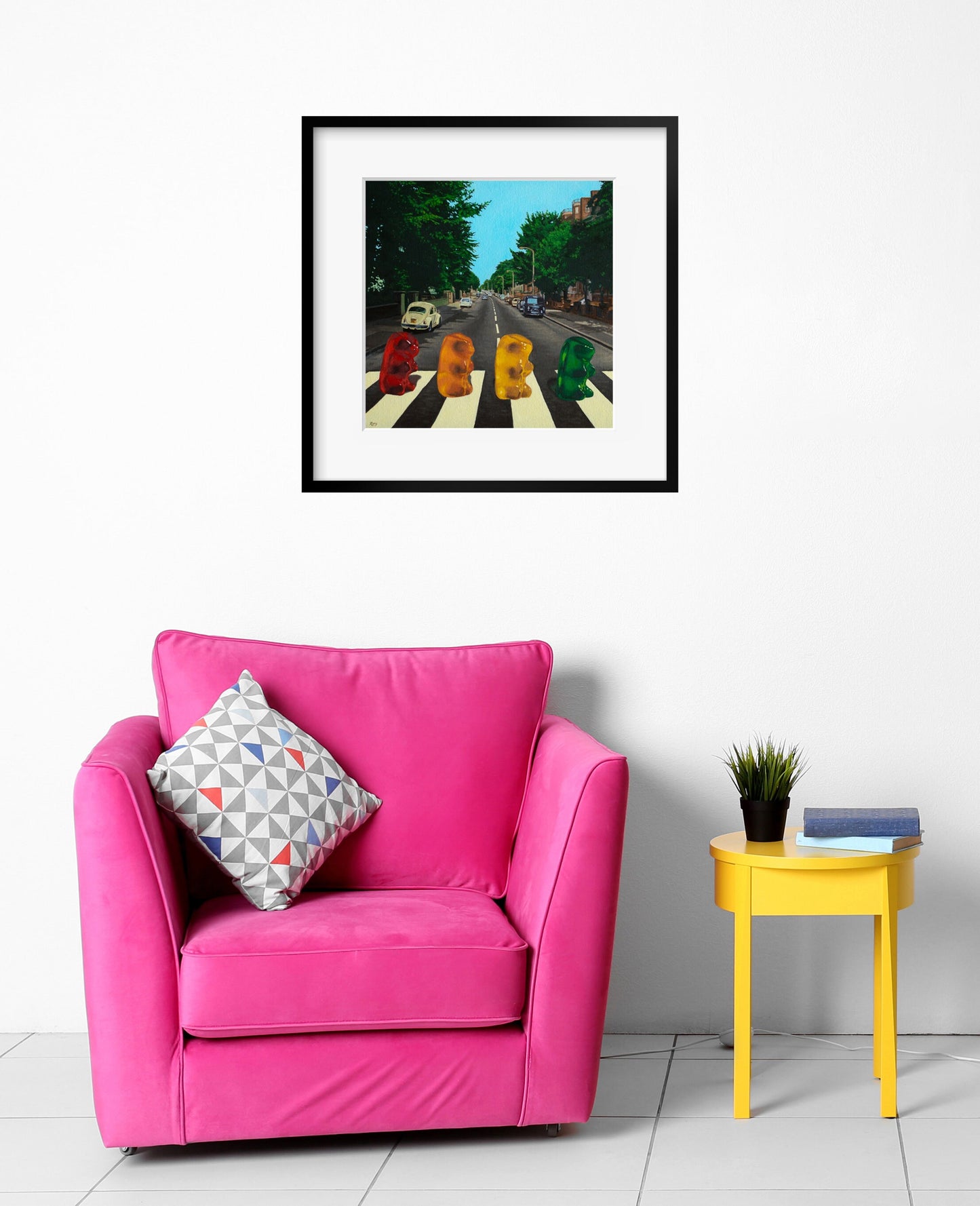 Abbey Road Gummy Bear - Art Print