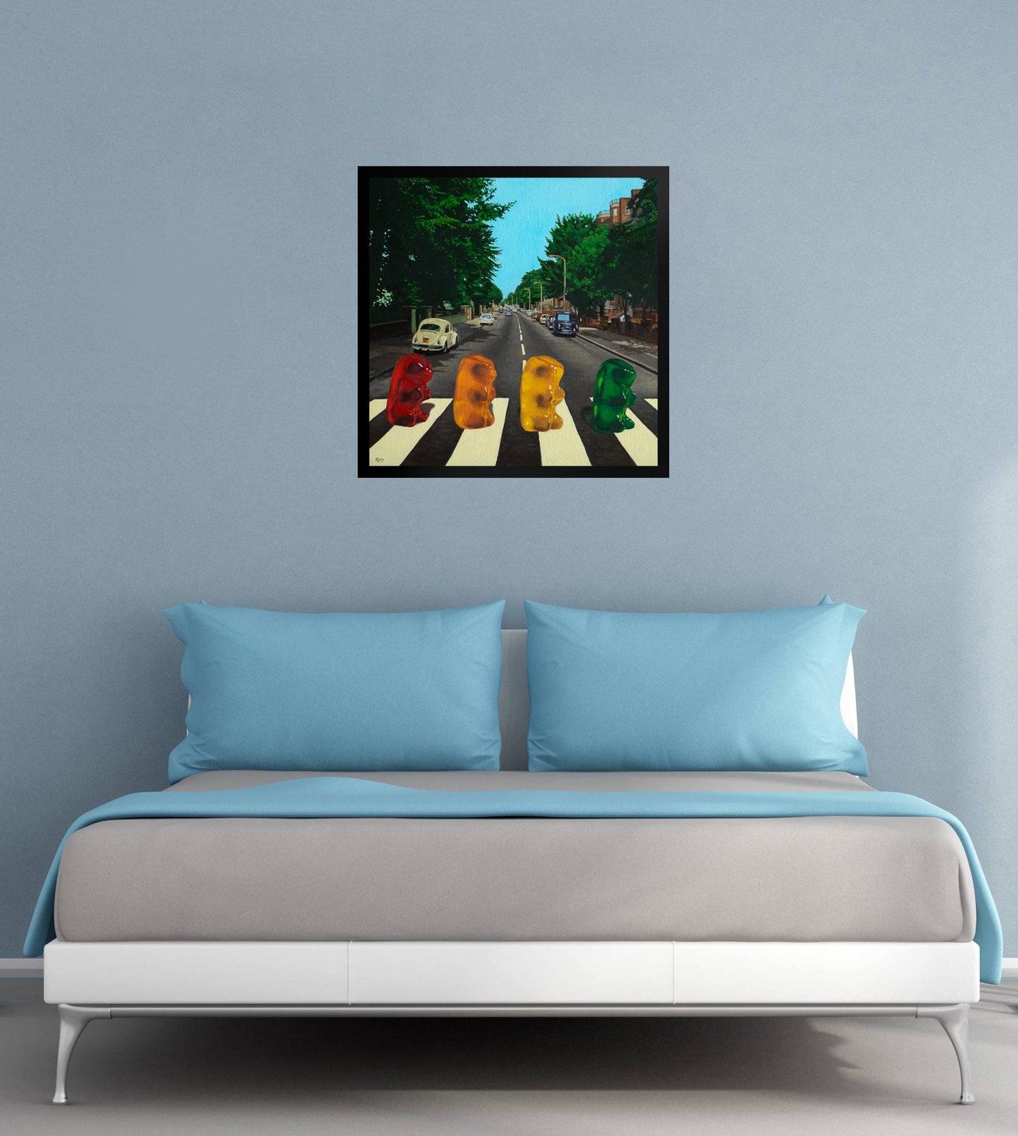Abbey Road Gummy Bear - Framed Art Print