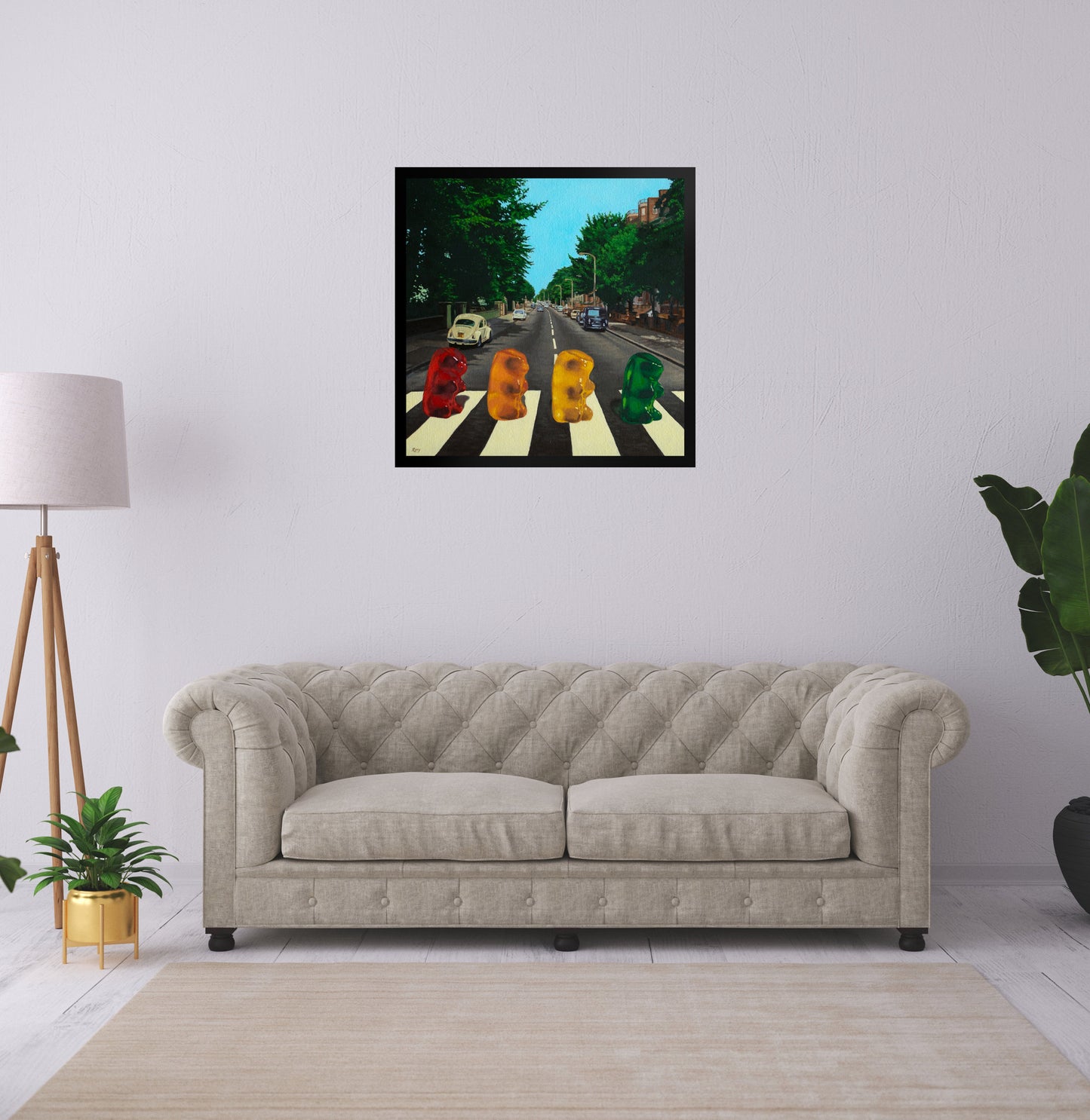 Abbey Road Gummy Bear - Framed Art Print